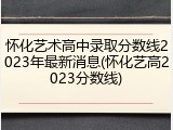 怀化艺术高中录取分数线2023年最新消息(怀化艺高2023分数线)