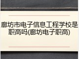 廊坊市电子信息工程学校是职高吗(廊坊电子职高)