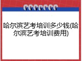 哈尔滨艺考培训多少钱(哈尔滨艺考培训费用)