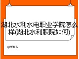 湖北水利水电职业学院怎么样(湖北水利职院如何)