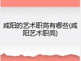 咸阳的艺术职高有哪些(咸阳艺术职高)