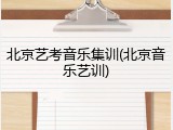 北京艺考音乐集训(北京音乐艺训)