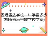 香港贵族学校一年学费多少钱啊(香港贵族学校学费)