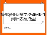 梅州农业职高学校如何招生(梅州农校招生)