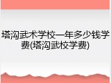 塔沟武术学校一年多少钱学费(塔沟武校学费)