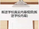 叛逆学校真实内幕视频(叛逆学校内幕)