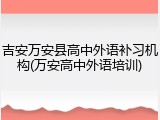 吉安万安县高中外语补习机构(万安高中外语培训)