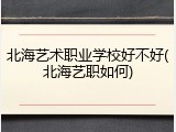北海艺术职业学校好不好(北海艺职如何)