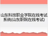 山东科技职业学院在线考试系统(山东职院在线考试)