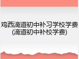 鸡西滴道初中补习学校学费(滴道初中补校学费)