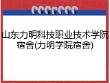 山东力明科技职业技术学院宿舍(力明学院宿舍)