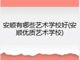 安顺有哪些艺术学校好(安顺优质艺术学校)