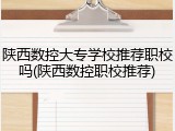 陕西数控大专学校推荐职校吗(陕西数控职校推荐)