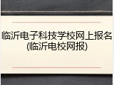 临沂电子科技学校网上报名(临沂电校网报)