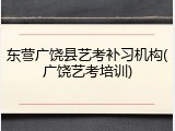 东营广饶县艺考补习机构(广饶艺考培训)