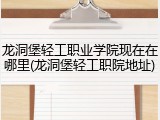 龙洞堡轻工职业学院现在在哪里(龙洞堡轻工职院地址)
