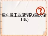 重庆轻工业足球队(重庆轻工队)