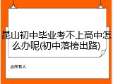 昆山初中毕业考不上高中怎么办呢(初中落榜出路)