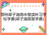 鄂州梁子湖高中复读补习学校学费(梁子湖高复学费)