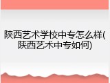 陕西艺术学校中专怎么样(陕西艺术中专如何)