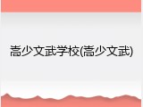 嵩少文武学校(嵩少文武)