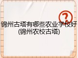 锦州古塔有哪些农业学校好(锦州农校古塔)