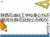 陕西石油化工学校是公办还是民办(陕石化校公办民办)
