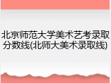 北京师范大学美术艺考录取分数线(北师大美术录取线)