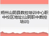 朔州山阴县数控培训中心职中校区地址(山阴职中数控培训)