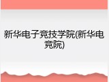 新华电子竞技学院(新华电竞院)