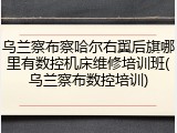 乌兰察布察哈尔右翼后旗哪里有数控机床维修培训班(乌兰察布数控培训)