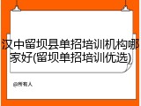 汉中留坝县单招培训机构哪家好(留坝单招培训优选)