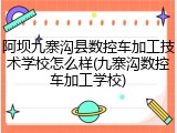 阿坝九寨沟县数控车加工技术学校怎么样(九寨沟数控车加工学校)