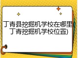 丁青县挖掘机学校在哪里(丁青挖掘机学校位置)