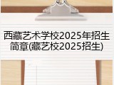 西藏艺术学校2025年招生简章(藏艺校2025招生)