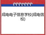成电电子信息学校(成电信校)