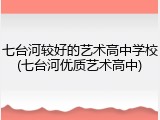 七台河较好的艺术高中学校(七台河优质艺术高中)