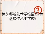 林芝哪所艺术学校最好(林芝最佳艺术学校)
