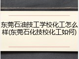 东莞石油技工学校化工怎么样(东莞石化技校化工如何)