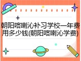 朝阳喀喇沁补习学校一年费用多少钱(朝阳喀喇沁学费)