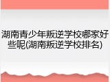 湖南青少年叛逆学校哪家好些呢(湖南叛逆学校排名)