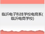 临沂电子科技学校电商系(临沂电商学校)