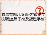宜昌有哪几所职校?叛逆学校呢(宜昌职校及叛逆学校)