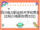 四川电力职业技术学校男女比例(川电职校男女比)