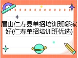 眉山仁寿县单招培训班哪家好(仁寿单招培训班优选)