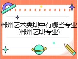 郴州艺术类职中有哪些专业(郴州艺职专业)