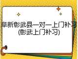 阜新彰武县一对一上门补习(彰武上门补习)