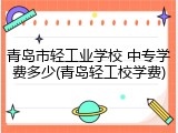 青岛市轻工业学校 中专学费多少(青岛轻工校学费)
