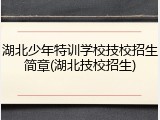 湖北少年特训学校技校招生简章(湖北技校招生)
