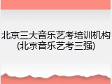 北京三大音乐艺考培训机构(北京音乐艺考三强)